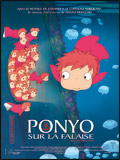Affiche du film “ Ponyo sur la Falaise" de Hayao Miyazaki .